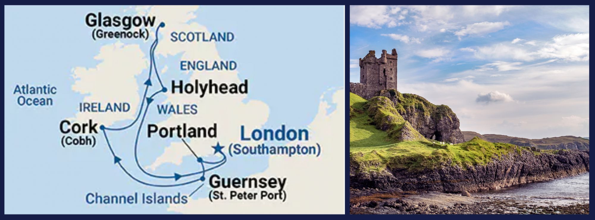best ireland scotland cruises